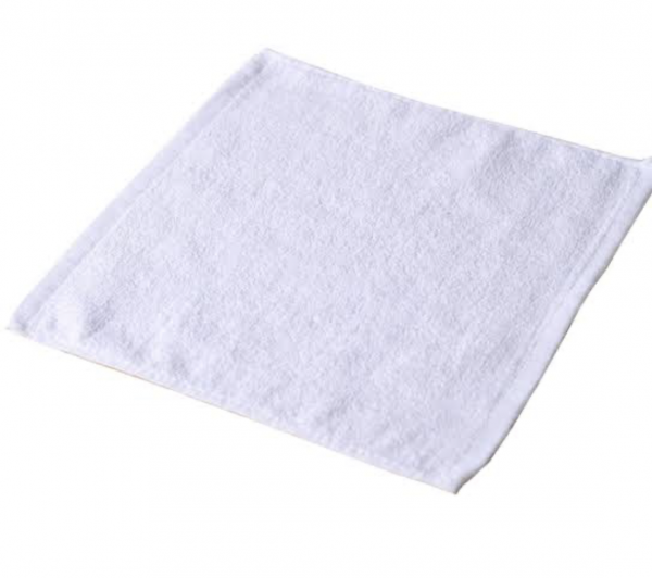 Well Being Cotton Face Towel Pack of 12 - WHITE
