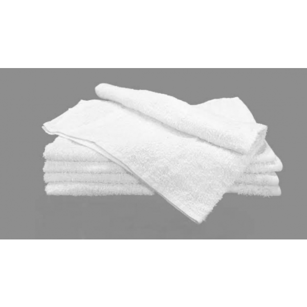 Well Being Towel White Cotton 550 GSM Hand Towel Set of 6 (Length=24", Width=16")