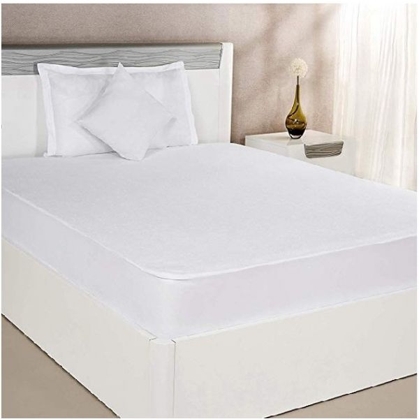 Well Being Terry Mattress Protector White Colour - 75"X48"